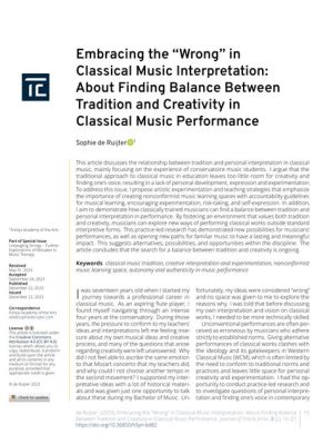 how to sing classical music: the art of interpretation and performance